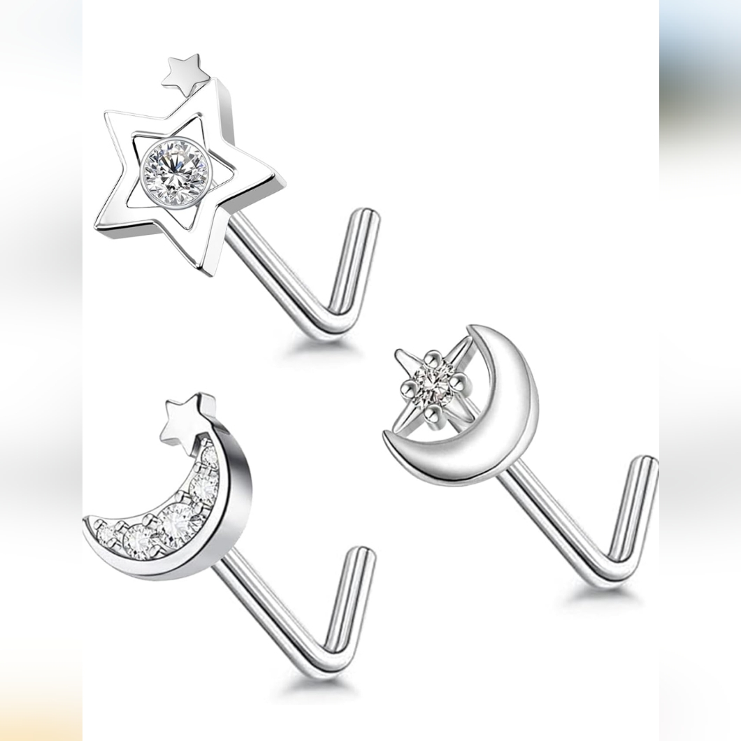 3 Nose Rings
